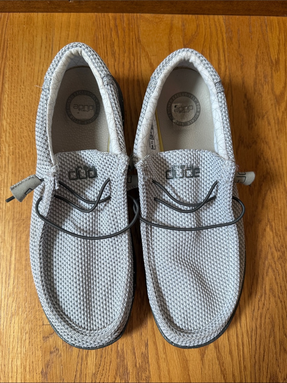 HEY DUDE Wally Shoes in Snowball Gray Men’s US 12 - Picture 7 of 8